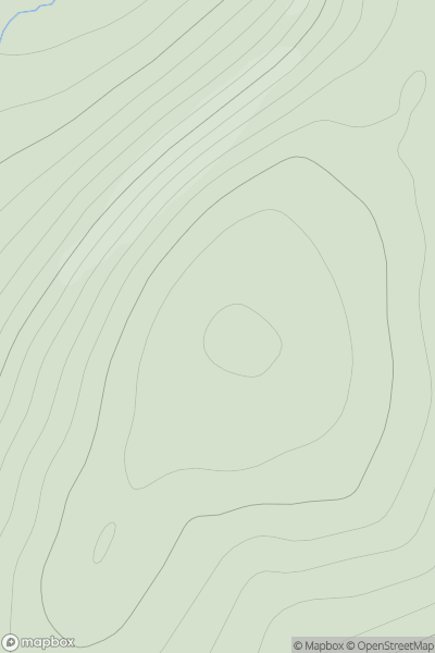 Thumbnail image for Faan Hill showing contour plot for surrounding peak