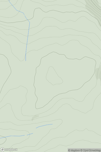 Thumbnail image for Ysgubor y Banc showing contour plot for surrounding peak