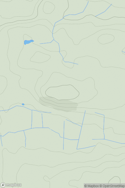 Thumbnail image for Pen Trewylan showing contour plot for surrounding peak