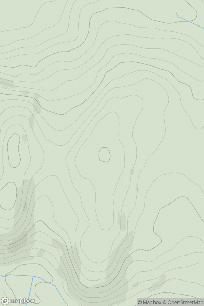 Thumbnail image for Pencwarel showing contour plot for surrounding peak