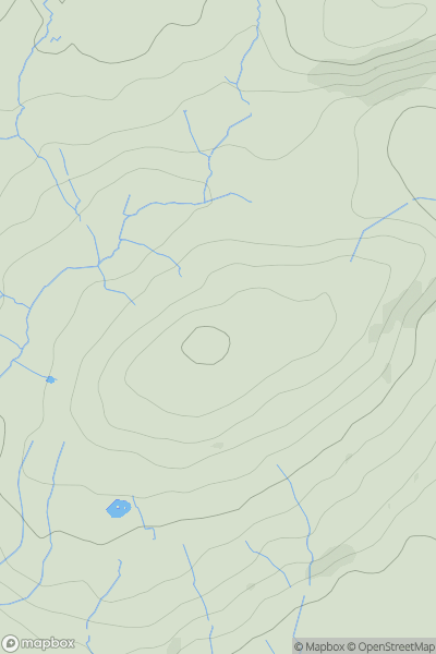 Thumbnail image for Cefnllwydcoed showing contour plot for surrounding peak