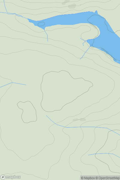Thumbnail image for Pen-y-fford showing contour plot for surrounding peak