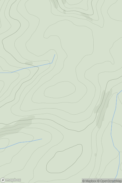 Thumbnail image for Pen Merthyr showing contour plot for surrounding peak