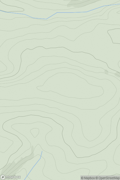 Thumbnail image for Penbigwrn showing contour plot for surrounding peak