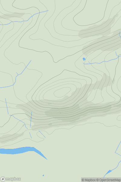 Thumbnail image for Merlin's Hill showing contour plot for surrounding peak