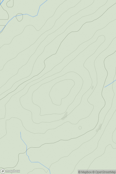 Thumbnail image for Pen Gelynen-goch showing contour plot for surrounding peak