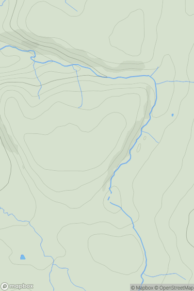 Thumbnail image for Allt Cefn-maes-llan showing contour plot for surrounding peak