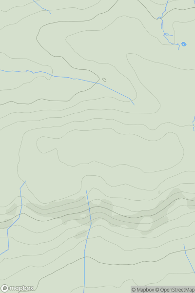 Thumbnail image for Llanddewi Gaer showing contour plot for surrounding peak