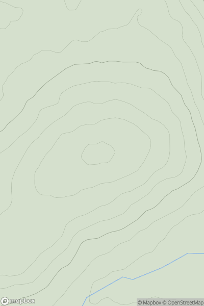 Thumbnail image for Mathry Hill showing contour plot for surrounding peak