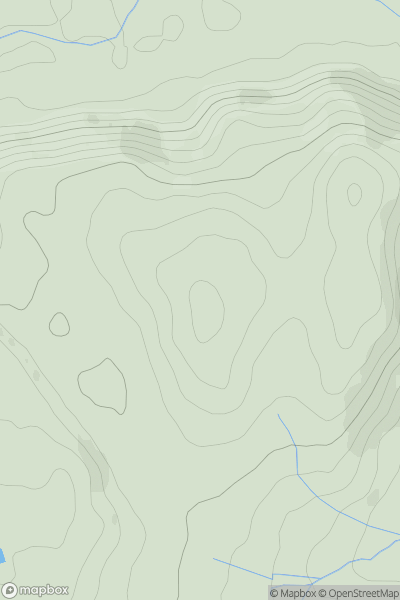 Thumbnail image for Ffynnon Caradog showing contour plot for surrounding peak