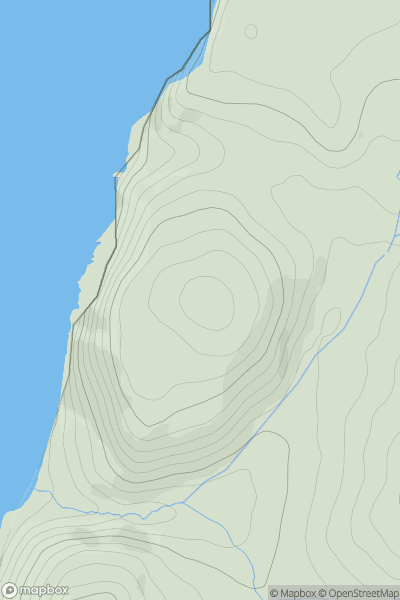 Thumbnail image for Moelcerni showing contour plot for surrounding peak