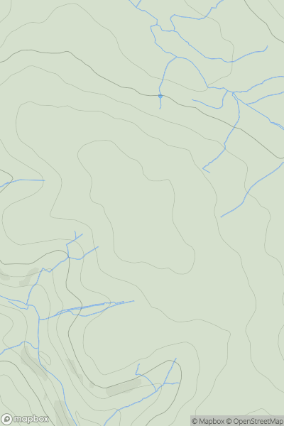 Thumbnail image for Pen Haulfryn showing contour plot for surrounding peak