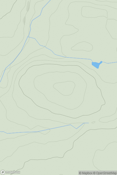 Thumbnail image for Pant-y-Phillip Fort showing contour plot for surrounding peak