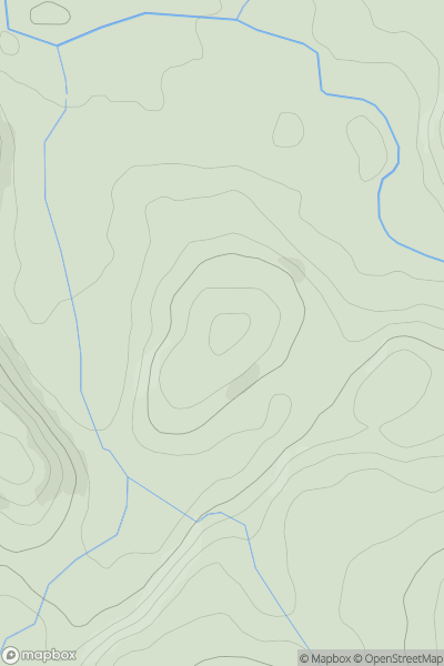 Thumbnail image for Parc yr Hydd showing contour plot for surrounding peak