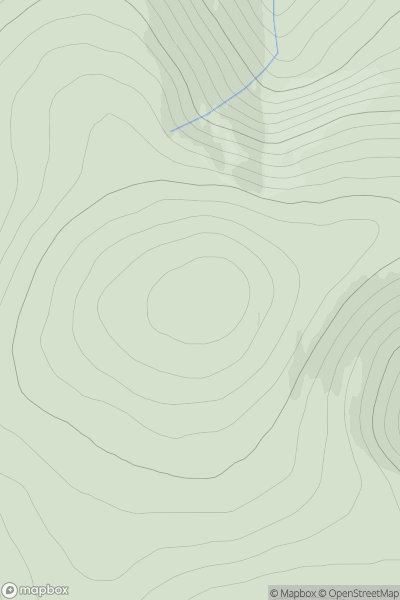 Thumbnail image for Knap of Trowieglen showing contour plot for surrounding peak
