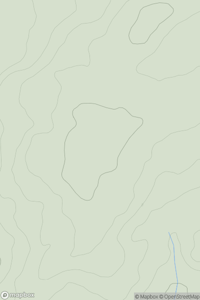 Thumbnail image for Llangain showing contour plot for surrounding peak