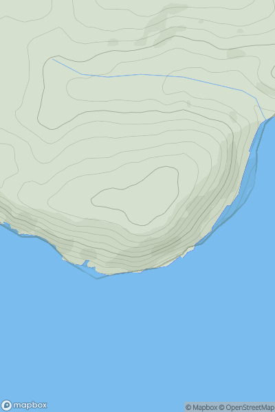 Thumbnail image for Wharley Point Hill showing contour plot for surrounding peak