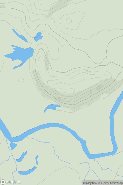 Thumbnail image for Dynevor Castle showing contour plot for surrounding peak