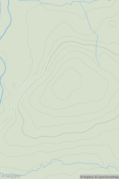 Thumbnail image for Robeston Hill showing contour plot for surrounding peak
