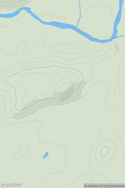 Thumbnail image for Gallt y Gog showing contour plot for surrounding peak