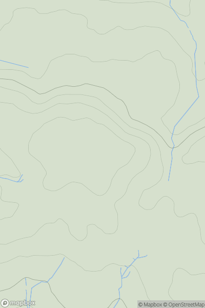 Thumbnail image for Pen Maes-y-grove showing contour plot for surrounding peak