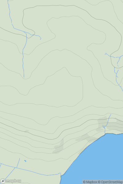 Thumbnail image for Freshwater East Hill showing contour plot for surrounding peak