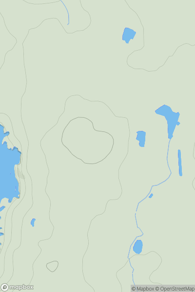Thumbnail image for Carn Trefeiddan showing contour plot for surrounding peak