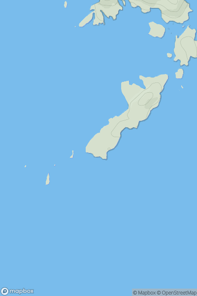 Thumbnail image for Ynys Bery showing contour plot for surrounding peak