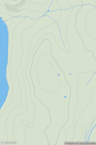 Thumbnail image for Pen Trebared showing contour plot for surrounding peak