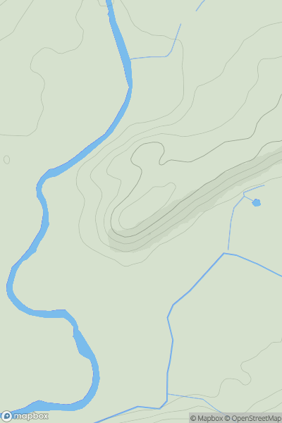 Thumbnail image for Abercothi Hill showing contour plot for surrounding peak