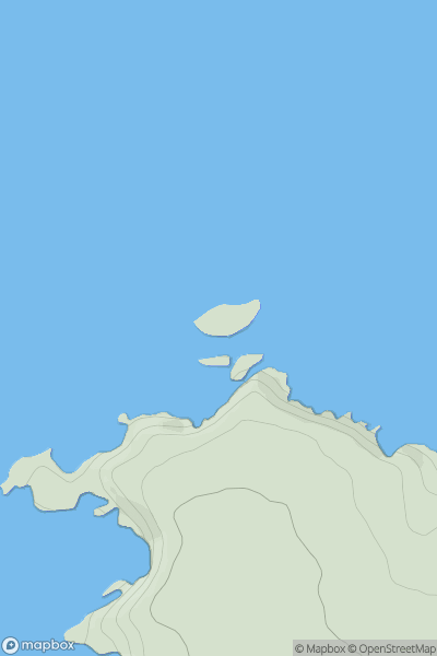 Thumbnail image for Ynys Deullyn showing contour plot for surrounding peak