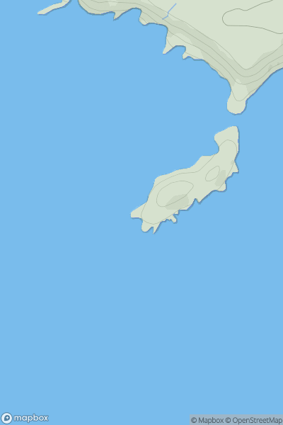 Thumbnail image for Gateholm Island showing contour plot for surrounding peak