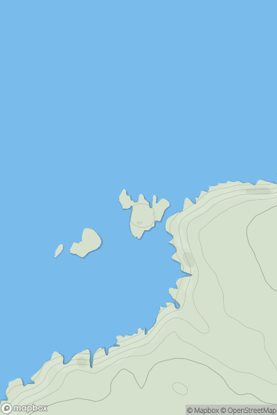 Thumbnail image for Ynys Meicel showing contour plot for surrounding peak