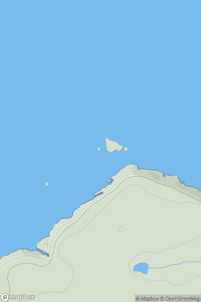 Thumbnail image for Garland Stone showing contour plot for surrounding peak