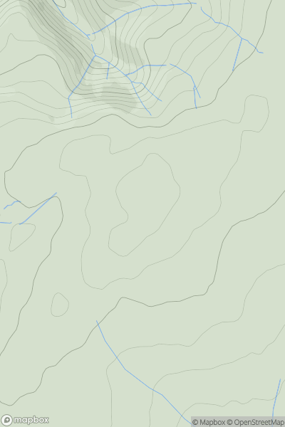 Thumbnail image for Pen Tri Chrugiau showing contour plot for surrounding peak