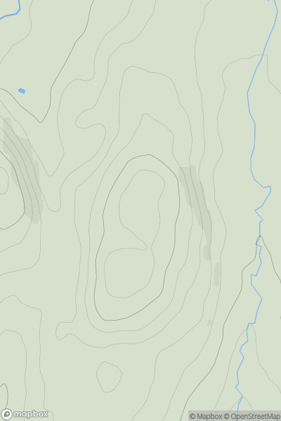 Thumbnail image for Pen Bwlch y Ddeuwynt showing contour plot for surrounding peak