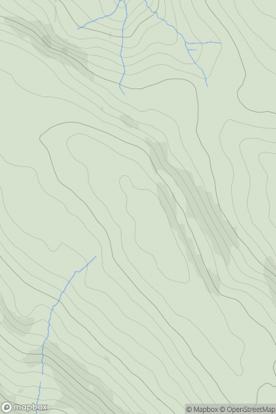 Thumbnail image for Cefn Gwyngul showing contour plot for surrounding peak