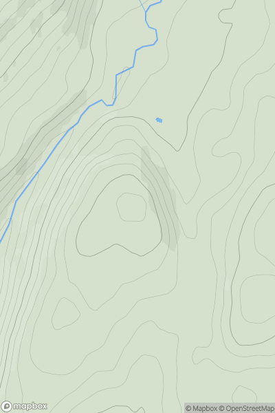 Thumbnail image for Tyle Garw showing contour plot for surrounding peak