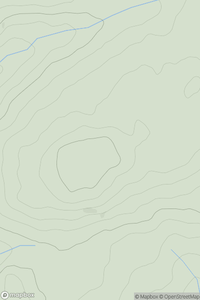 Thumbnail image for Garn Ddu showing contour plot for surrounding peak