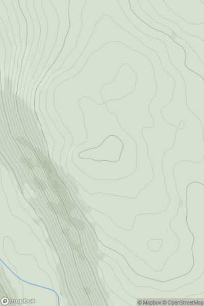Thumbnail image for Cefn Cil-Sanws showing contour plot for surrounding peak