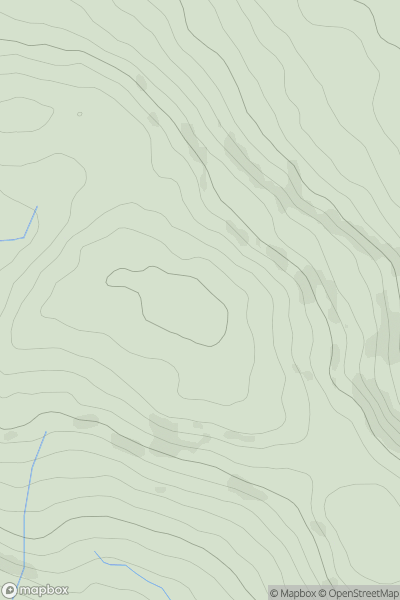 Thumbnail image for Mynydd Aberdar showing contour plot for surrounding peak
