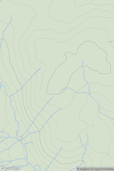Thumbnail image for Twyn Rhyd-car showing contour plot for surrounding peak