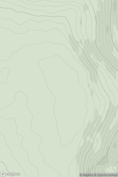Thumbnail image for Mynydd Garnclochdy showing contour plot for surrounding peak
