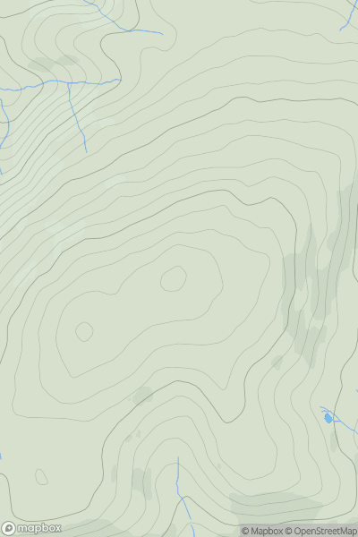Thumbnail image for Pen Neuadd showing contour plot for surrounding peak