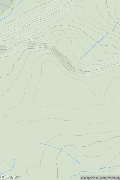 Thumbnail image for Cefnrhos-gwawr showing contour plot for surrounding peak