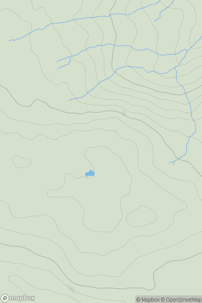 Thumbnail image for Cefn Clawdd showing contour plot for surrounding peak