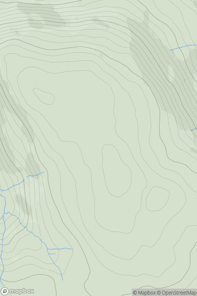 Thumbnail image for Coed Cae Aberaman showing contour plot for surrounding peak