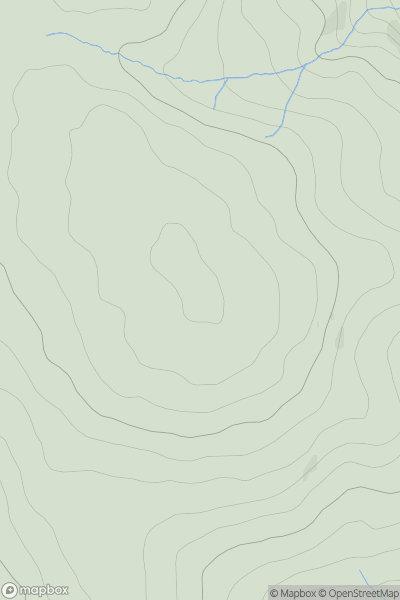 Thumbnail image for Cefn Trum yr Hwch showing contour plot for surrounding peak