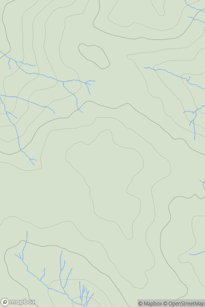 Thumbnail image for Banc y Celyn SW Top showing contour plot for surrounding peak