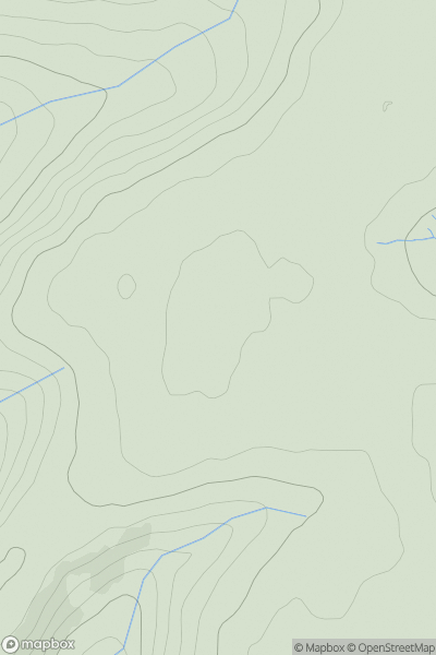 Thumbnail image for Garreg Fawr showing contour plot for surrounding peak